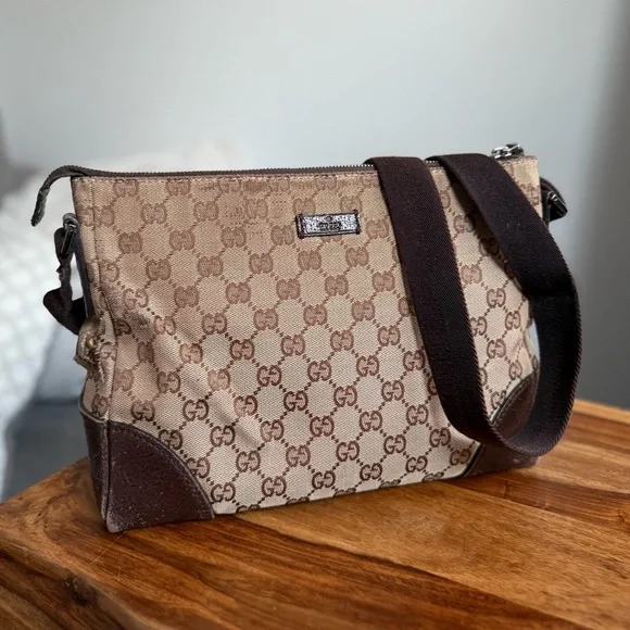 Gucci Brown and Tan Crossbody Bag - Picture 2 of 15